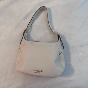 Kate Spade Women's Pebbled Leather Penny Hobo Bag Cream Small